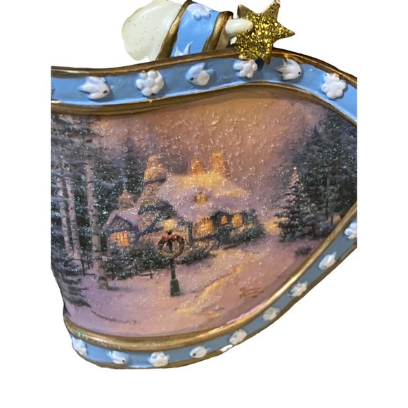 Ashton Drake Thomas Kinkade Frosty Christmas Eve Santa Old World Santas - Picture 3 of 11